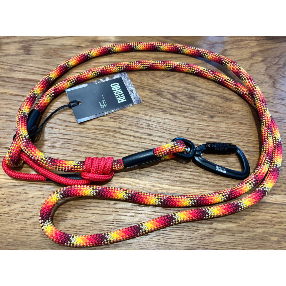 Guinzaglio-Ringhio-180cm-moschettone-climb-total-black