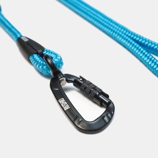 Guinzaglio-Ringhio-180cm-moschettone-climb-total-black