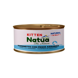 NATUA CAT KITTEN TONNO/PESCE AZZ. 85GR