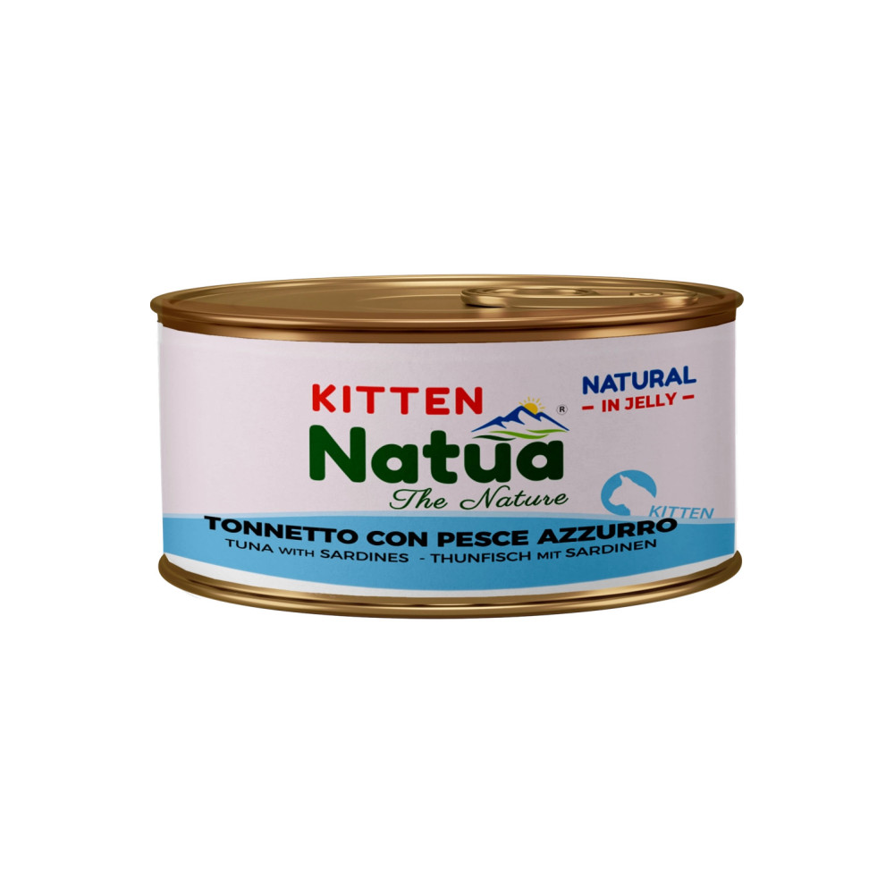 NATUA CAT KITTEN TONNO/PESCE AZZ. 85GR