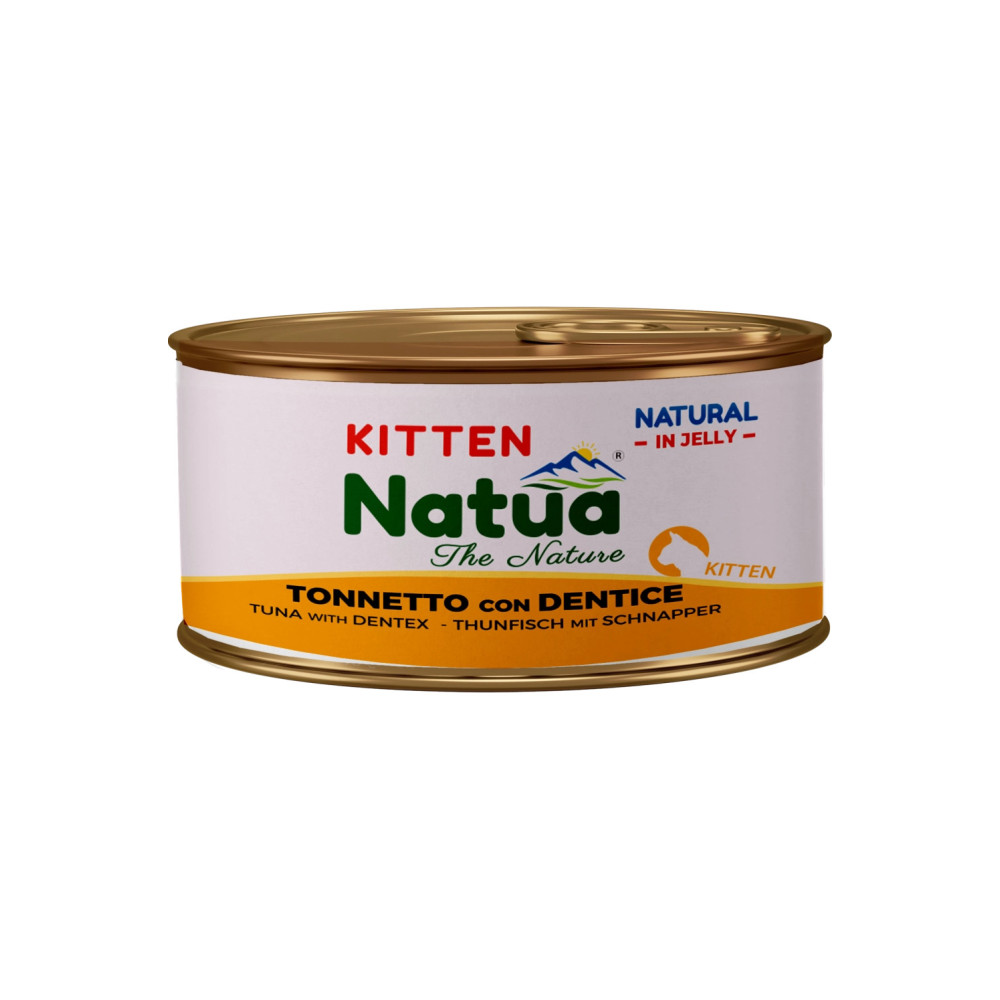 NATUA CAT KITTEN TONNO/DENTICE 85GR