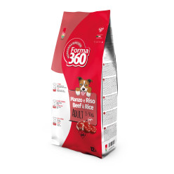 Crocchette cane Manzo e Riso 12kg PET360 Adult