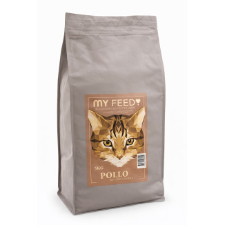 Crocchette Gatto Sterilizzato Grain Free Pollo Tonno Salmone 5kg My Feed