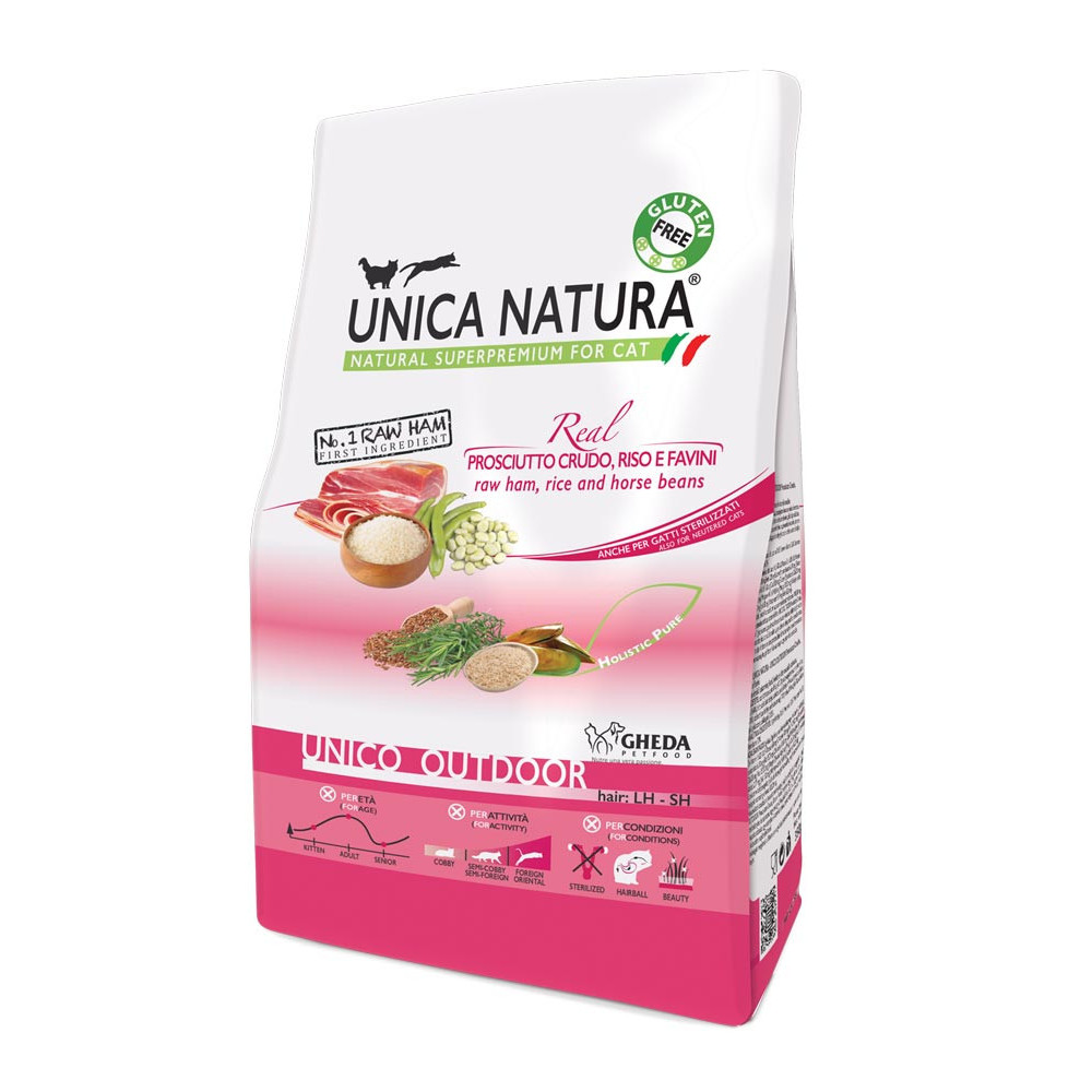 Unica Natura Outdoor Gatto Prosciutto 1,5kg | Hobby Pet