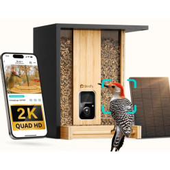 Birdfy Feeder Bamboo con Telecamera AI | Mangiatoia Smart Uccelli | Hobby Pet
