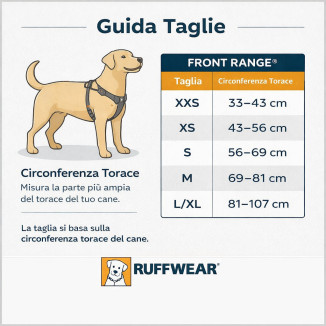 Ruffwear Front Range Harness Spring Mountains L/XL | Pettorina Cane Imbottita