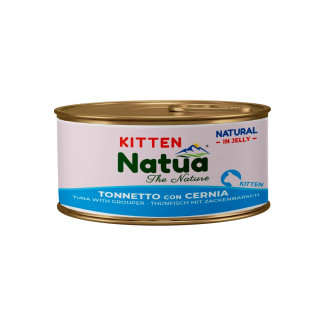 Natua Kitten Tonno e Cernia 85g | Umido Gattini Naturale