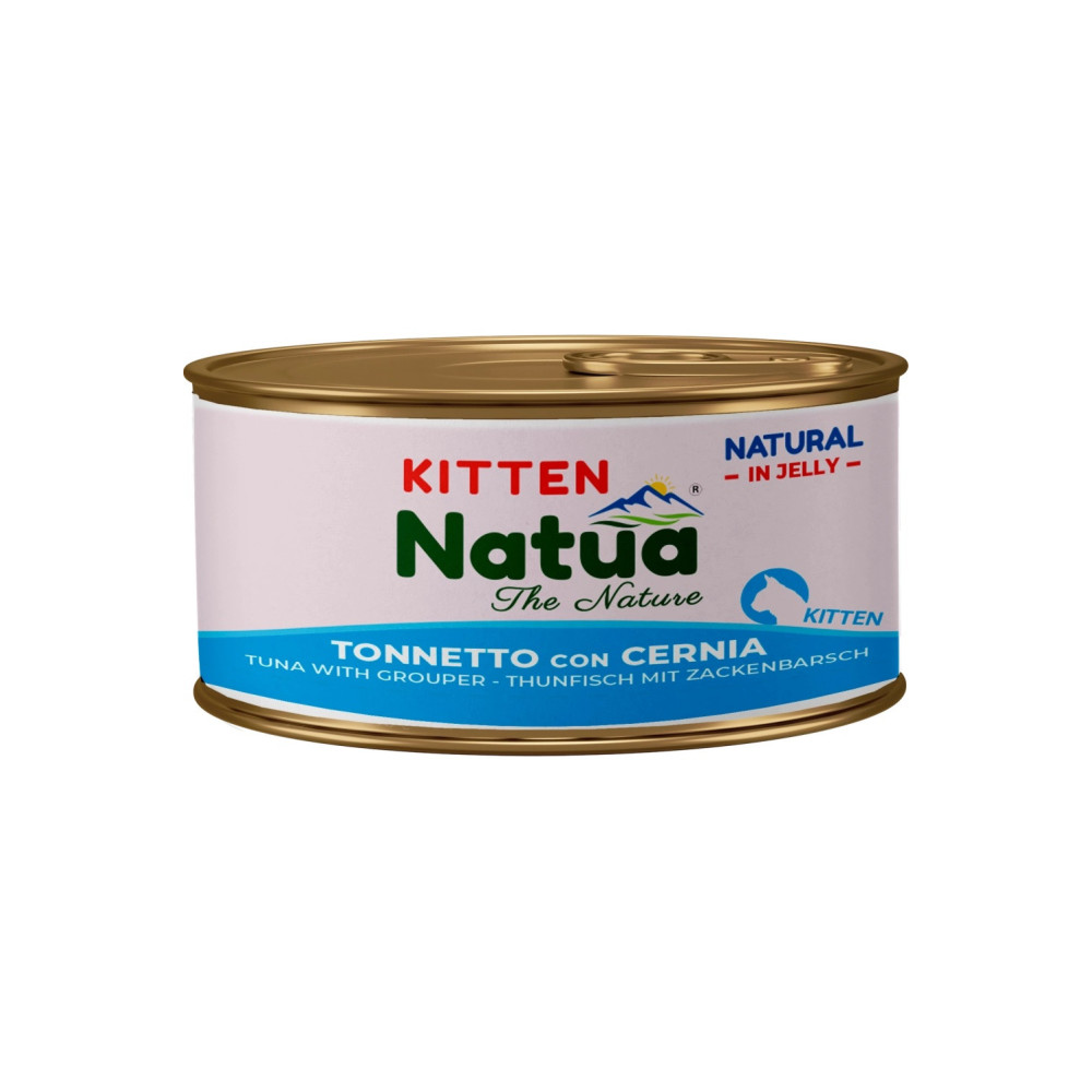 Natua Kitten Tonno e Cernia 85g | Umido Gattini Naturale