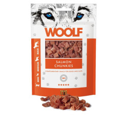 Woolf Salmon Chunkies 100g | Snack Salmone Cane