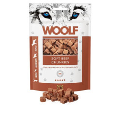 Woolf Beef Chunkies 100g | Snack Manzo Morbidi Cane