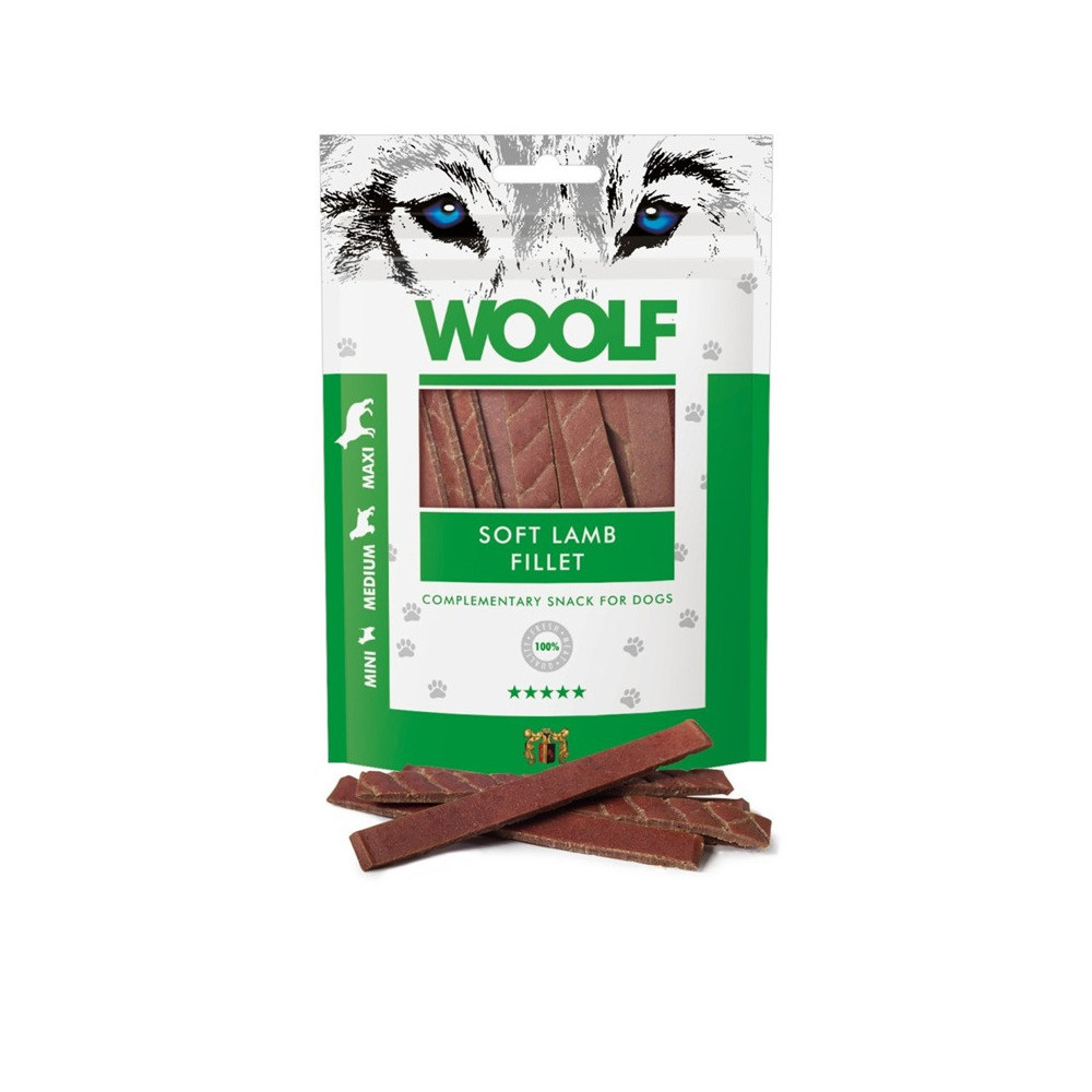 Woolf Soft Lamb Fillet 100g | Filetti Agnello Cane