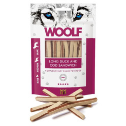 Woolf Duck & Cod Sandwich 100g | Snack Anatra Merluzzo Cane