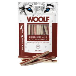 Woolf Beef & Cod Sandwich 100g | Snack Manzo Merluzzo Cane