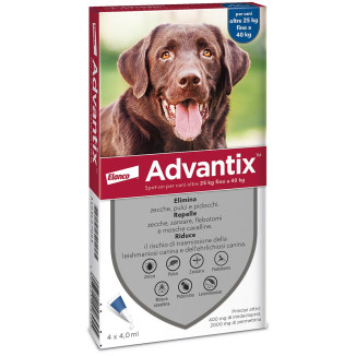 ANTIPARASS. ADVANTIX 25-40KG 4PIP.