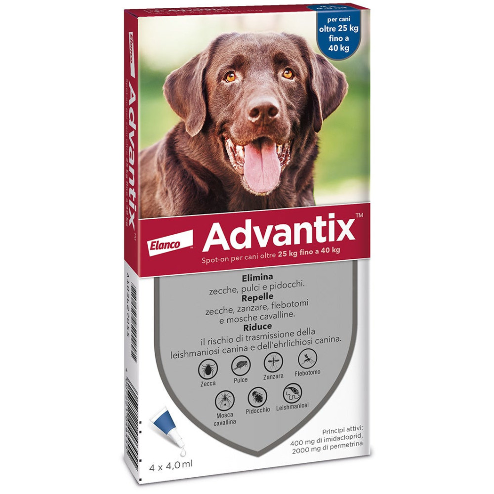 ANTIPARASS. ADVANTIX 25-40KG 4PIP.