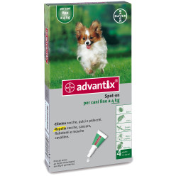 ANTIPARASS. ADVANTIX 0-4KG 4PIP.