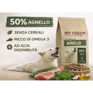 Crocchette Cane Grain Free Agnello 6kg My Feed