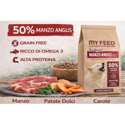 Crocchette Cane Grain Free Manzo Angus 2kg My Feed