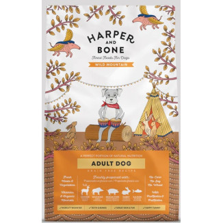 Crocchette cane multiproteiche cervo cinghiale coniglio | Harper & Bone