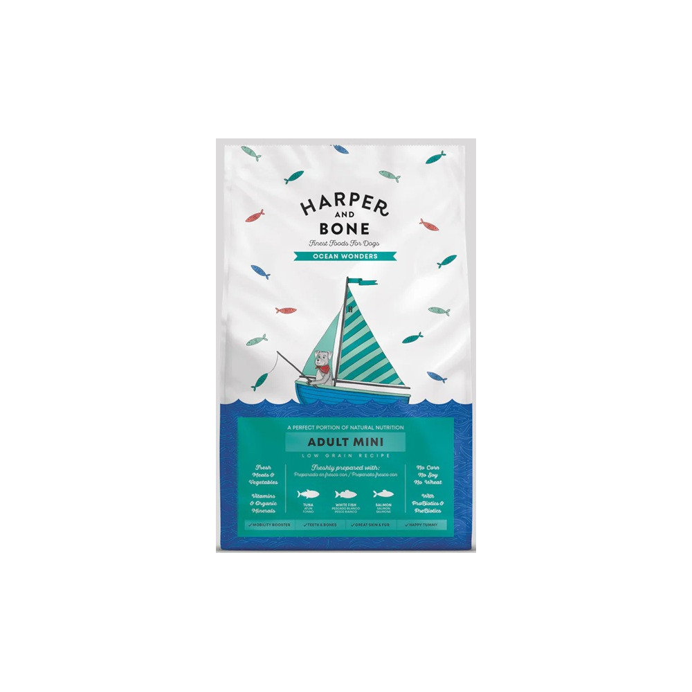 Crocchette cane mini pesce tonno salmone | Harper & Bone