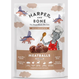 Harper & Bone Polpette Gatto Wild Mountain 85g – Umido Multiproteico