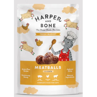 Harper & Bone Polpette Gatto Fresh Market 85g – Umido Multiproteico