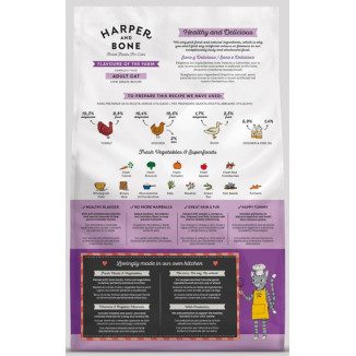 Crocchette gatto pollo tacchino anatra 2kg Harper & Bone | Hobby Pet