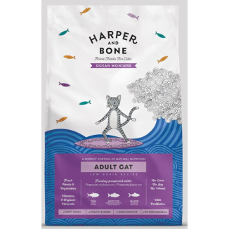 Crocchette gatto pesce tonno salmone 2kg Harper & Bone | Hobby Pet