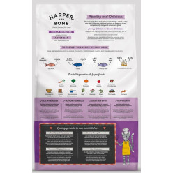 Crocchette gatto pesce tonno salmone 2kg Harper & Bone | Hobby Pet