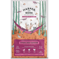 Crocchette gatto sterilizzato senior pollo tacchino 2kg Harper & Bone | Hobby Pet