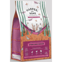 Crocchette gatto sterilizzato senior pollo tacchino 2kg Harper & Bone | Hobby Pet