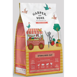 Crocchette gatto sterilizzato maiale iberico anatra tacchino 2kg Harper & Bone | Hobby Pet