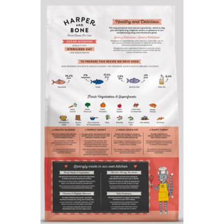 Crocchette gatto sterilizzato tonno salmone 2kg Harper & Bone | Hobby Pet