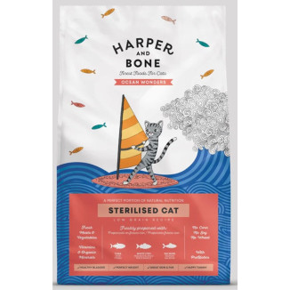 Crocchette gatto sterilizzato tonno salmone 5kg Harper & Bone | Hobby Pet