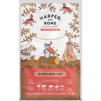 Crocchette gatto sterilizzato cervo cinghiale coniglio 5kg Harper & Bone | Hobby Pet