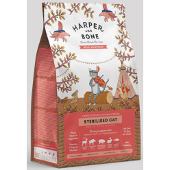 Crocchette gatto sterilizzato cervo cinghiale coniglio 5kg Harper & Bone | Hobby Pet