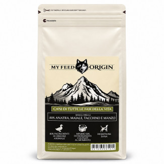 My Feed Origin 80% Anatra, Maiale, Tacchino e Manzo 10 kg
