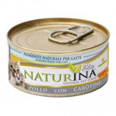 Naturina umido gatto pollo con carotine 70 gr