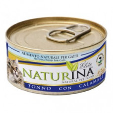 Naturina umido gatto tonno  con calamari 70 gr