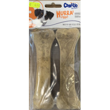 Snack per cani in pelle bovina 2 pezzi 160gr lunghezza 17cm